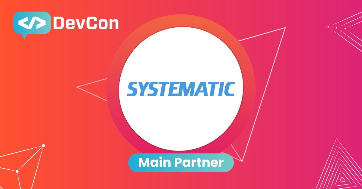 SYSTEMATIC participă la DevCon 2023, pe 1-2 Noiembrie, în calitate de Partener Principal